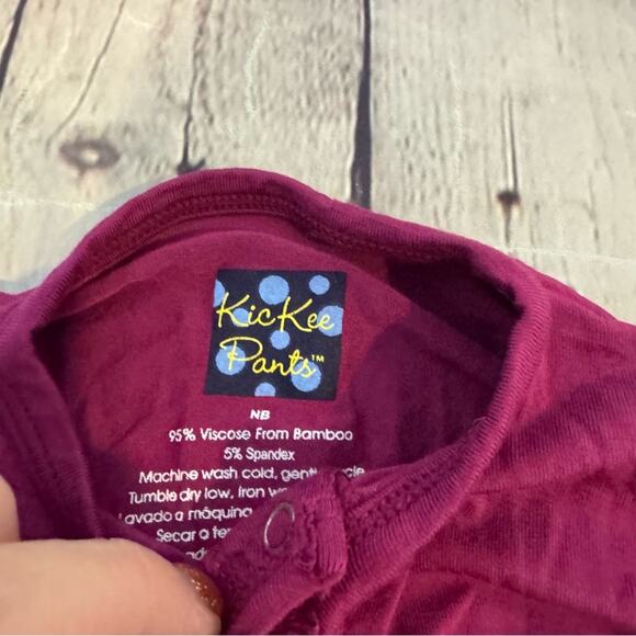 Kickee Pants Orchid Bamboo Footless Romper - Picture 2 of 3